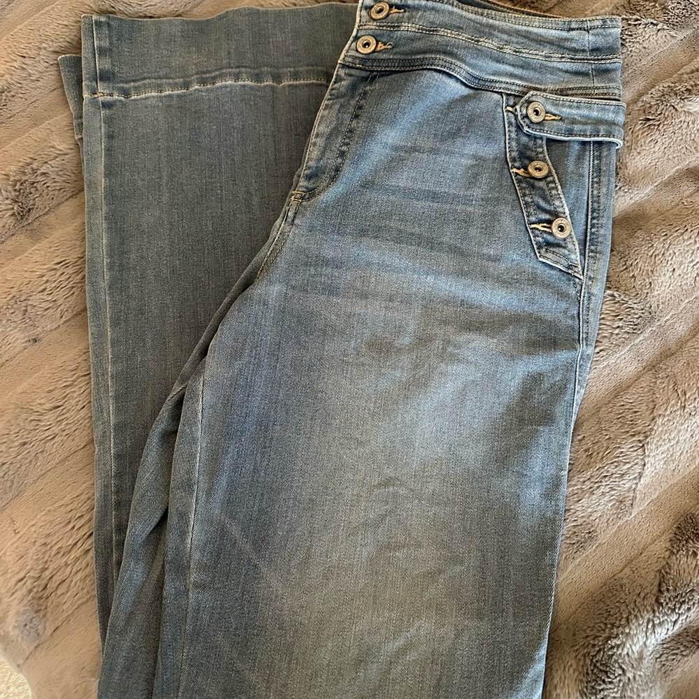 INC from Macys wide/flare leg jeans